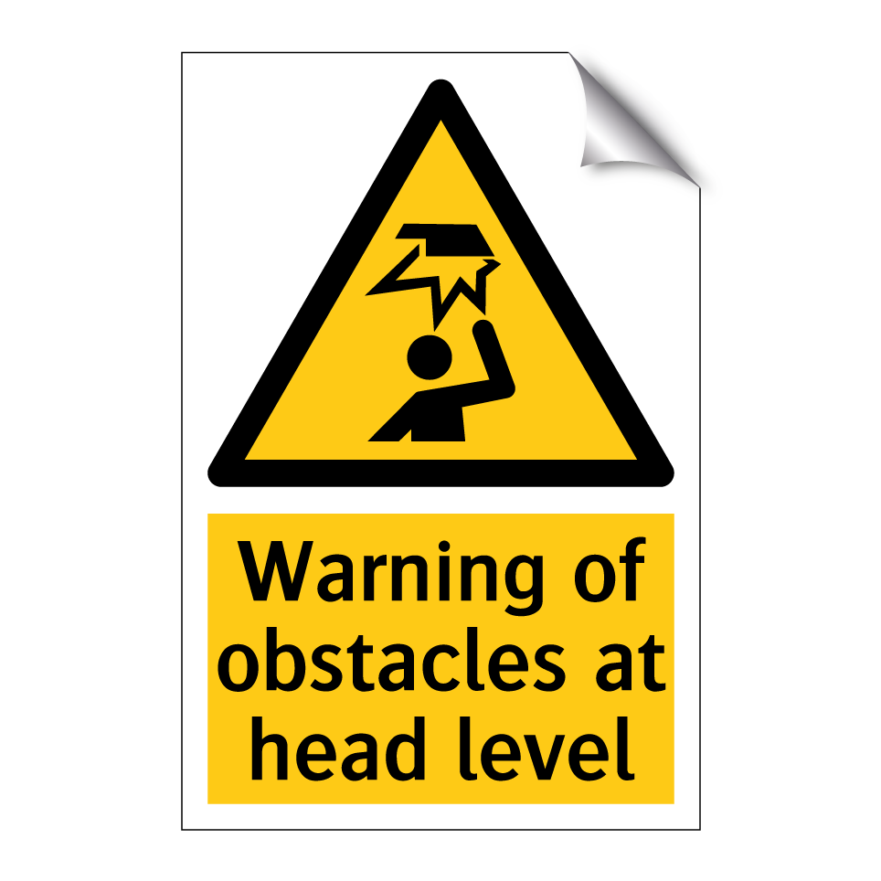 Warning of obstacles at head level