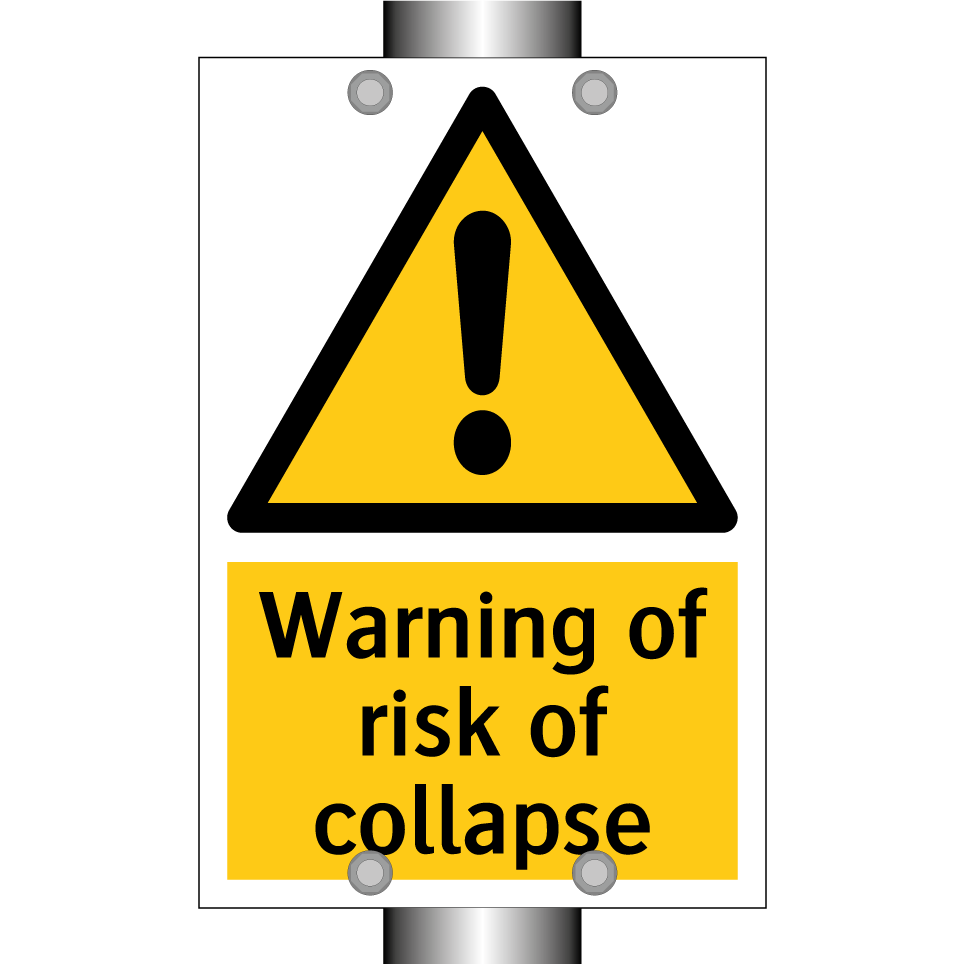 Warning of risk of collapse