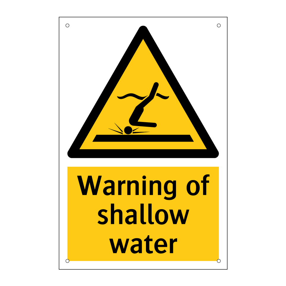 Warning of shallow water