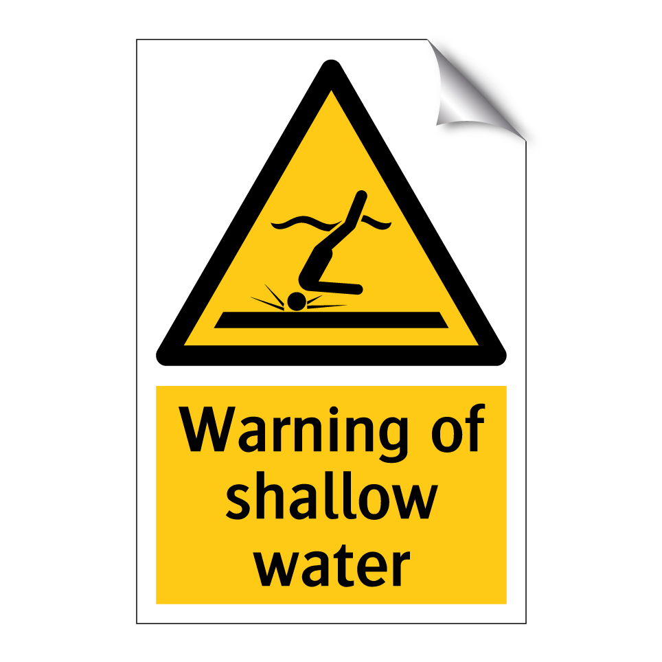 Warning of shallow water