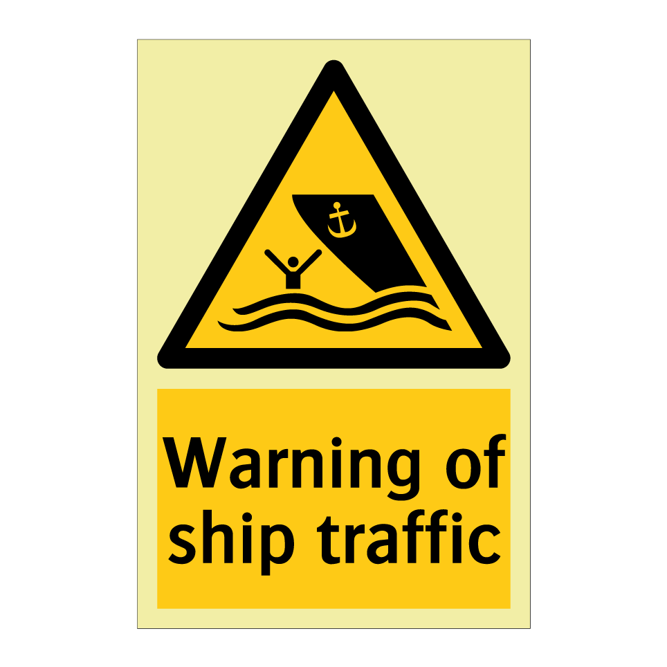 Warning of ship traffic