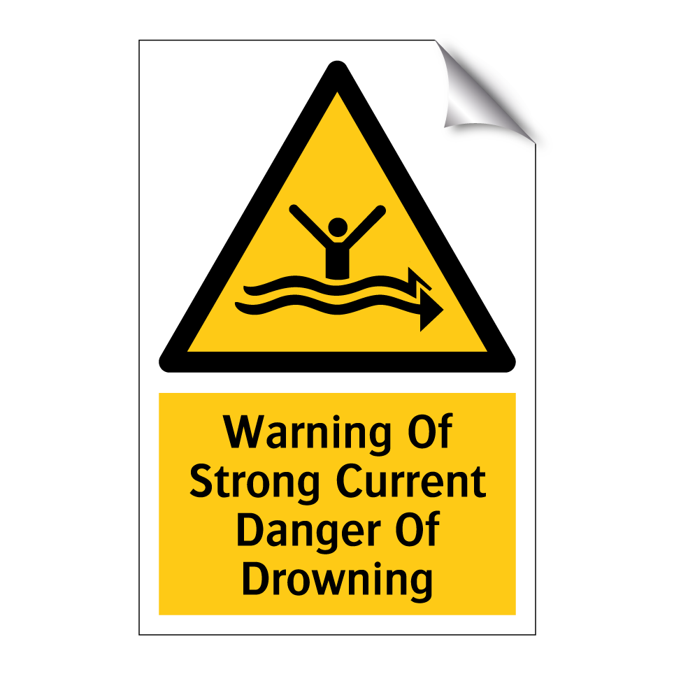Warning Of Strong Current Danger Of Drowning