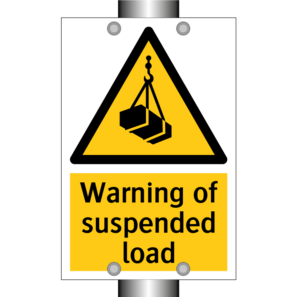 Warning of suspended load