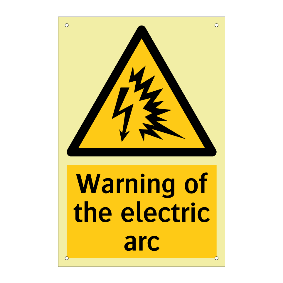 Warning of the electric arc