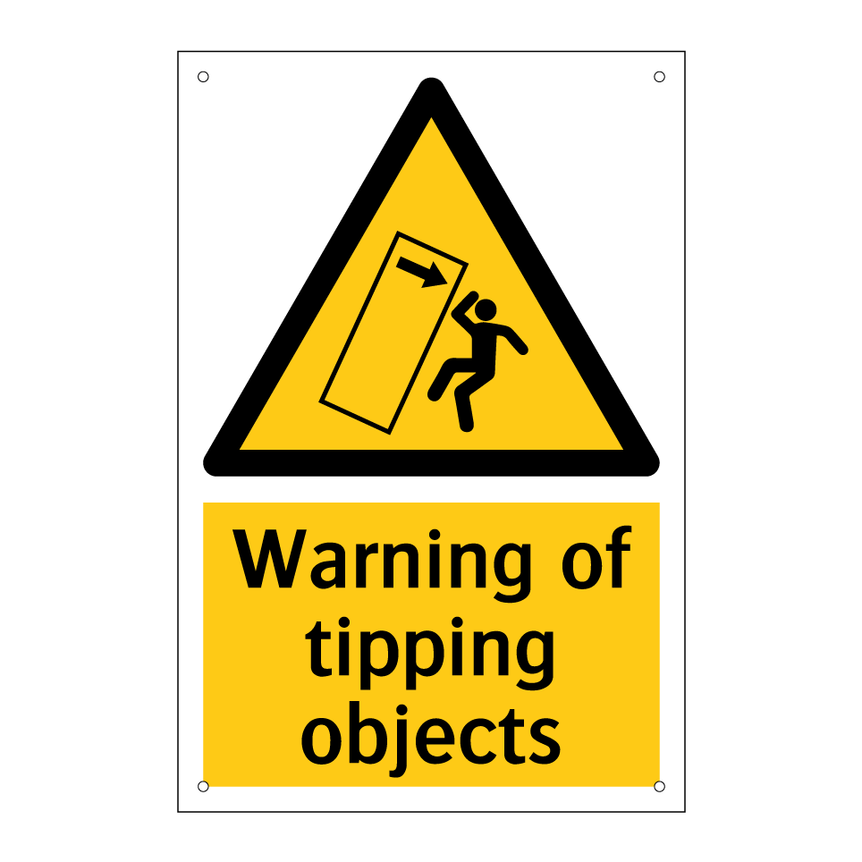 Warning of tipping objects