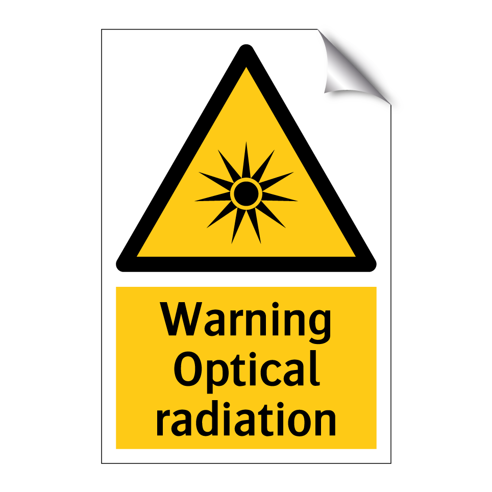 Warning Optical radiation