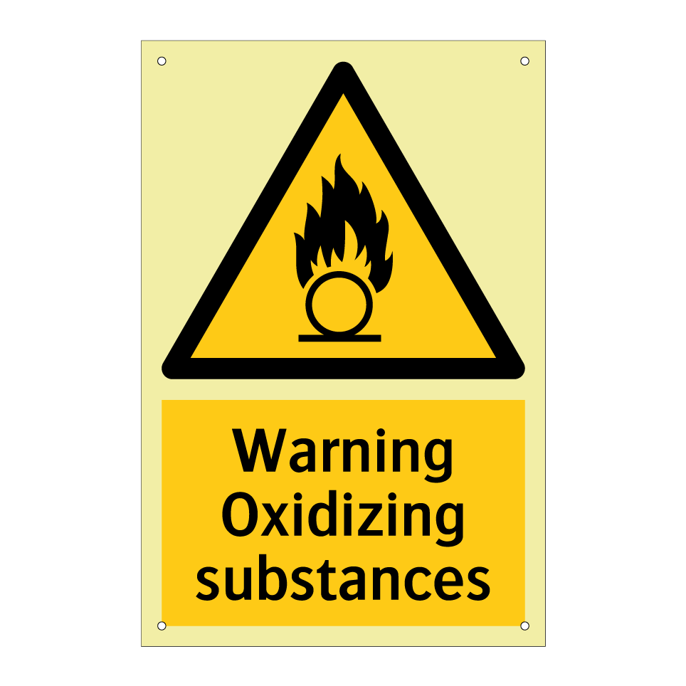 Warning Oxidizing substances