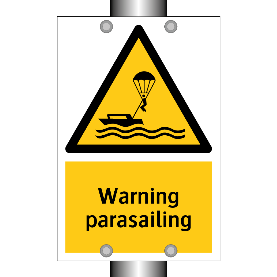 Warning parasailing
