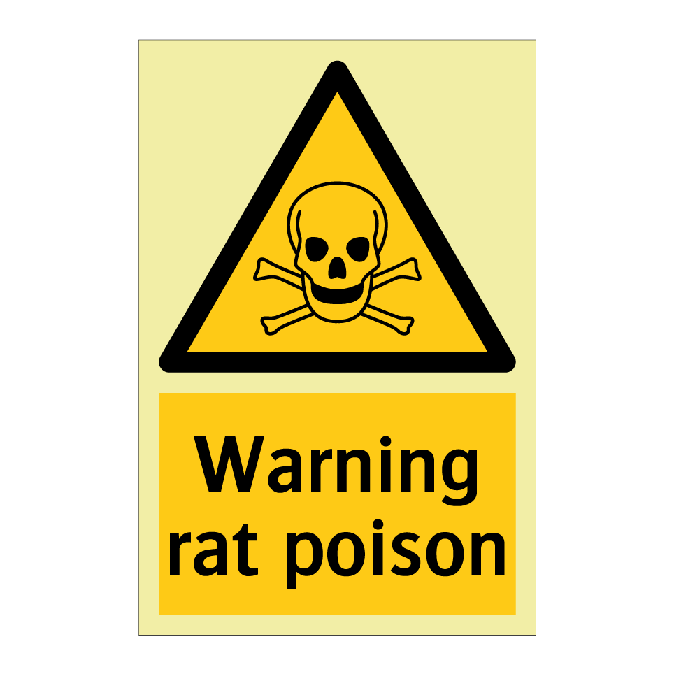 Warning rat poison