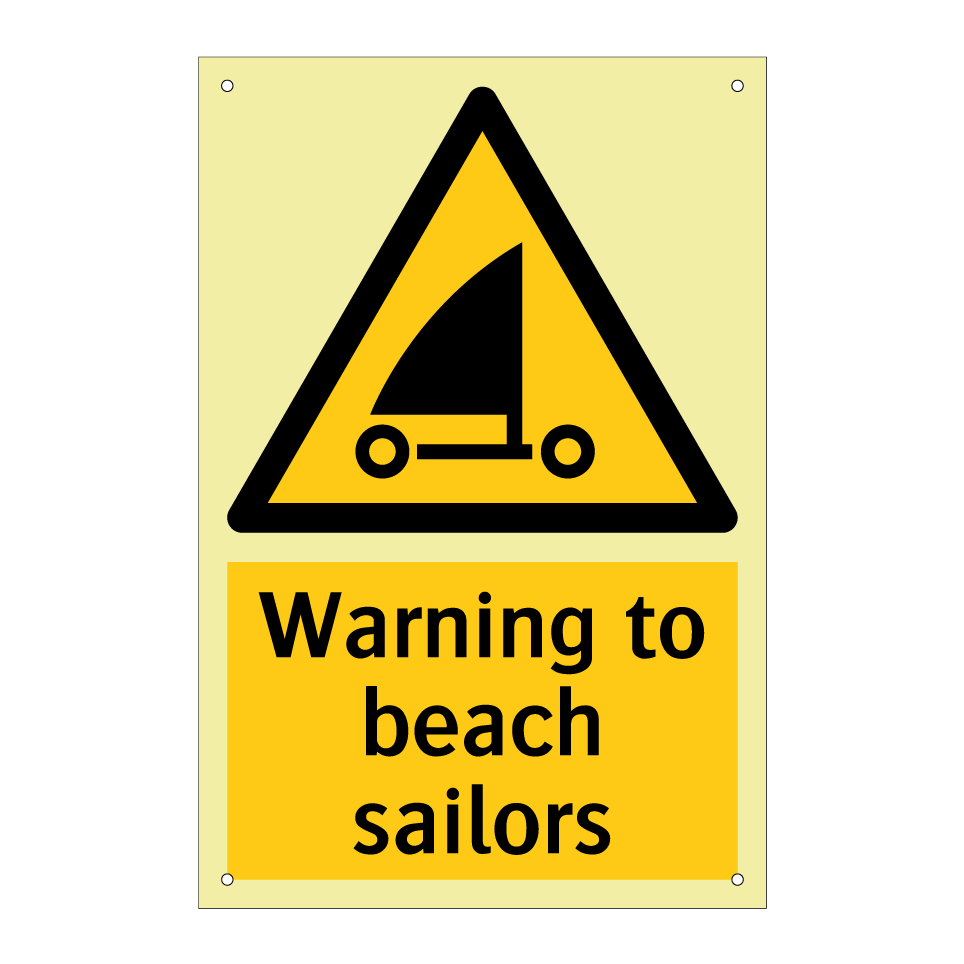 Warning to beach sailors