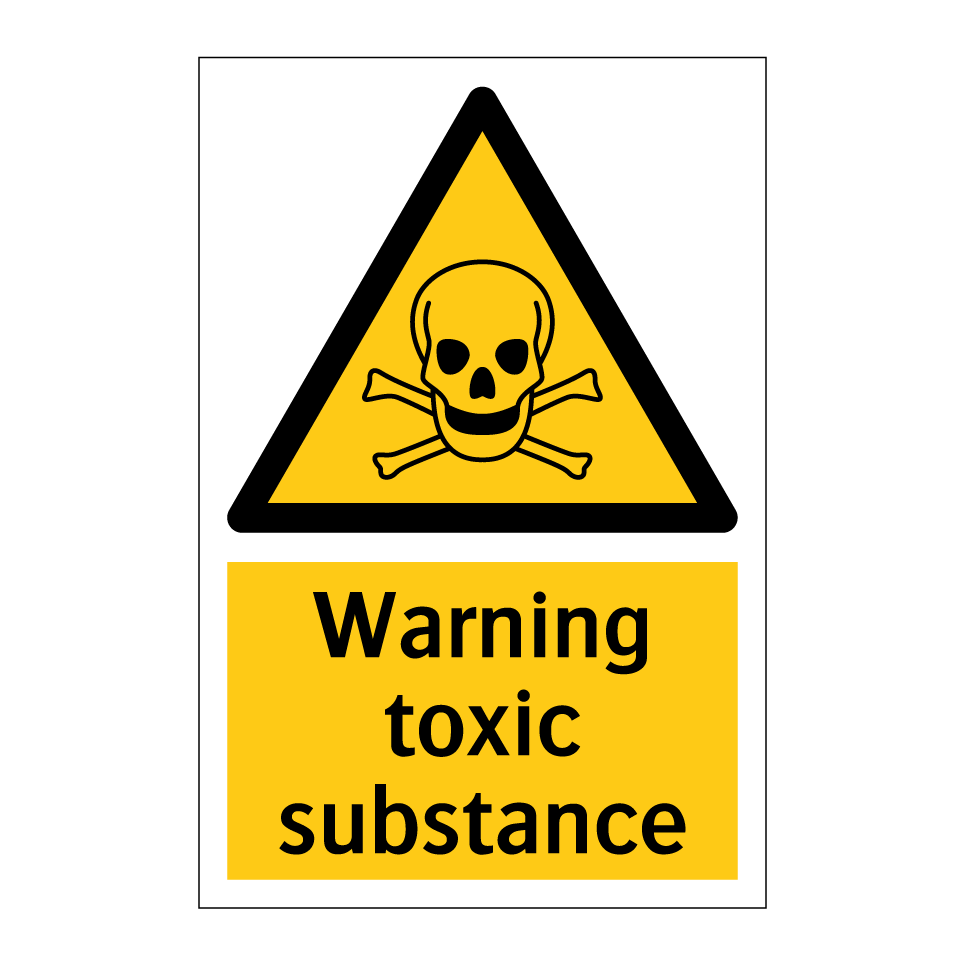 Warning toxic substance