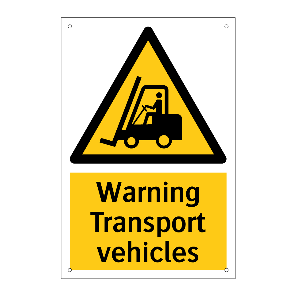 Warning Transport vehicles