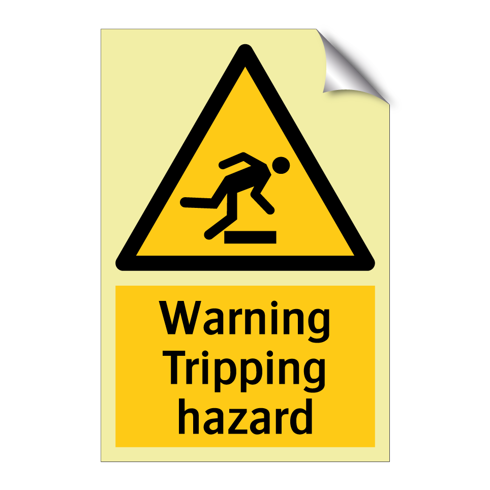 Warning Tripping hazard