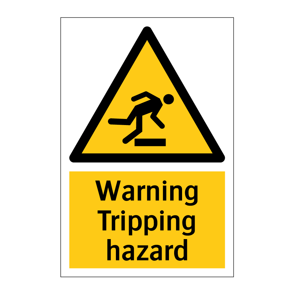 Warning Tripping hazard