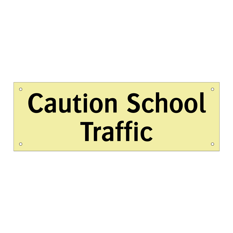 Caution School Traffic