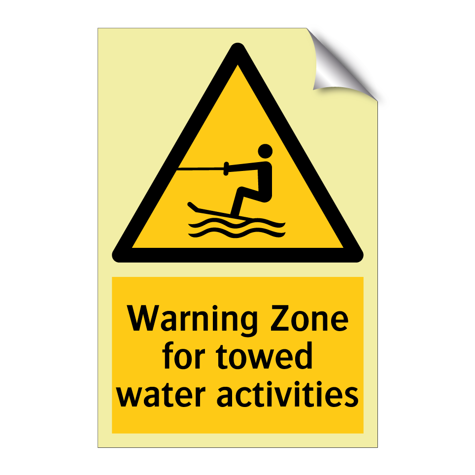 Warning Zone for towed water activities
