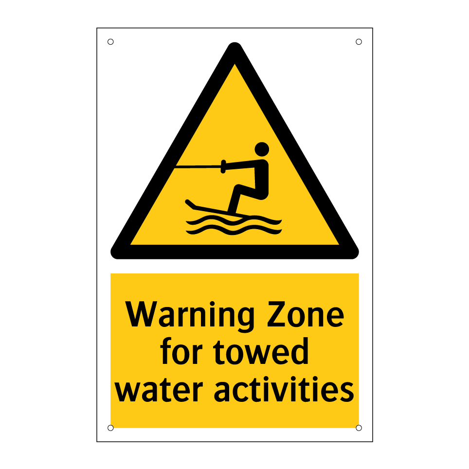 Warning Zone for towed water activities