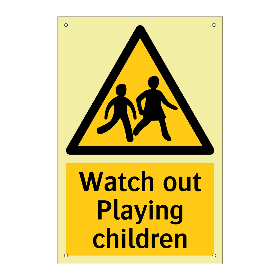 Watch out Playing children