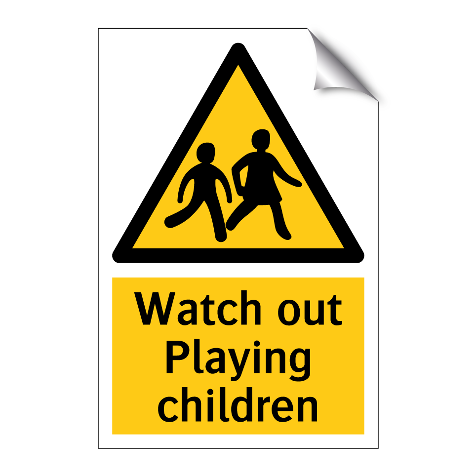Watch out Playing children