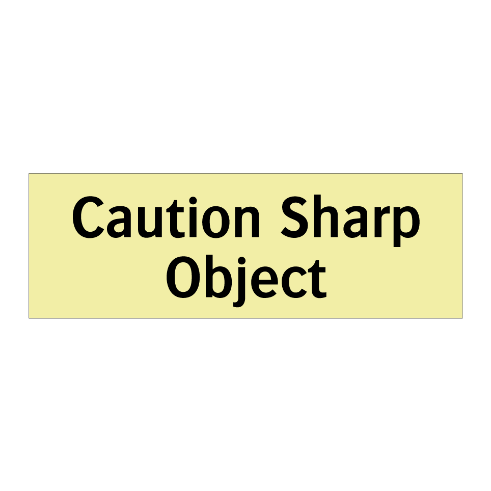 Caution Sharp Object