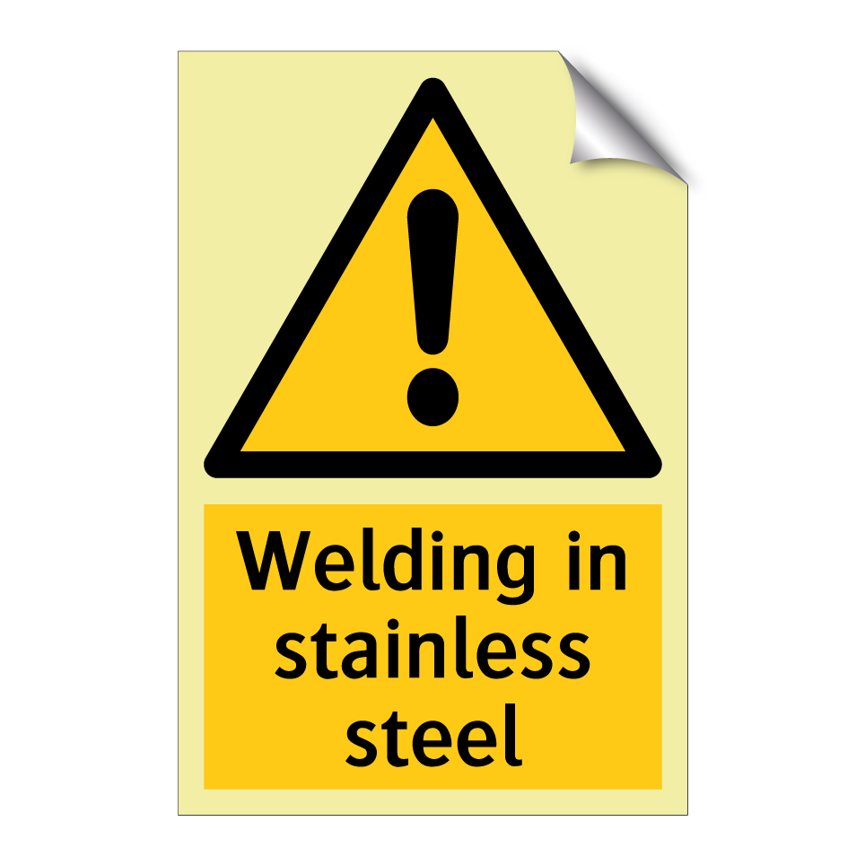 Welding in stainless steel