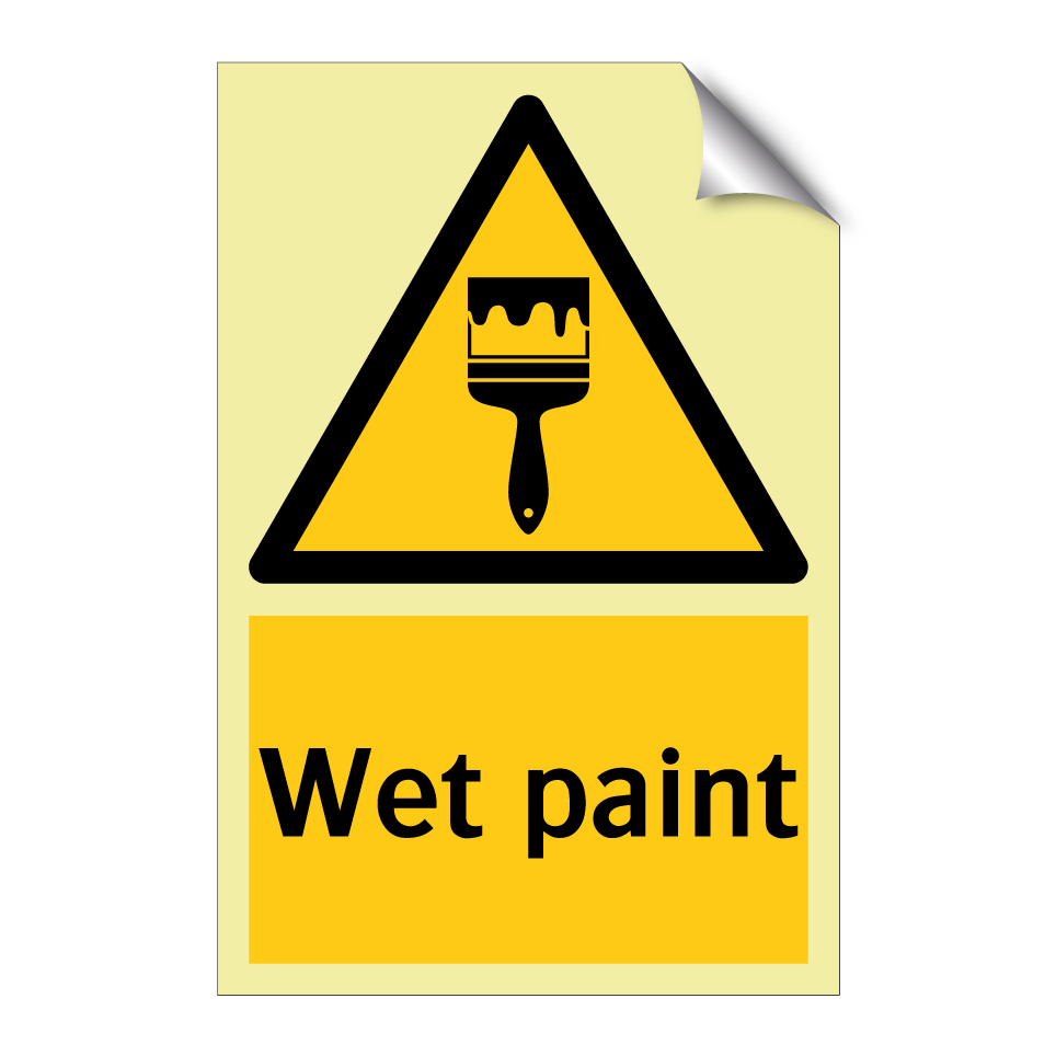 Wet paint