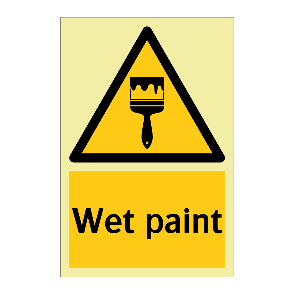 Wet paint