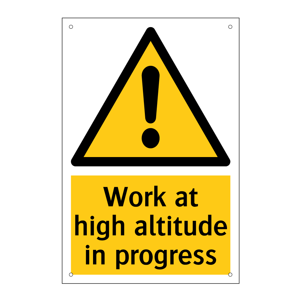 Work at high altitude in progress