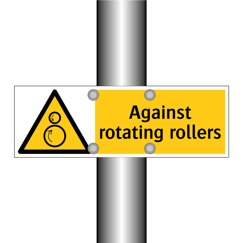 Against rotating rollers