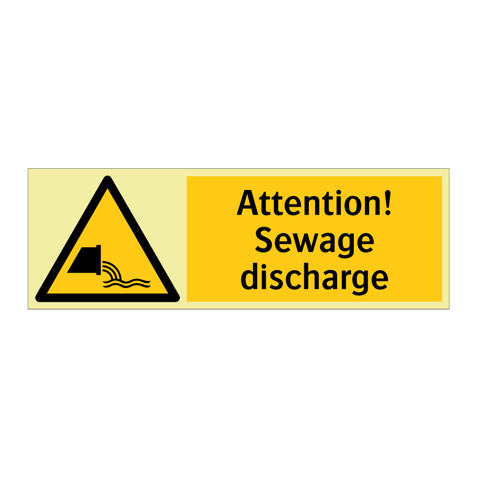 Attention! Sewage discharge