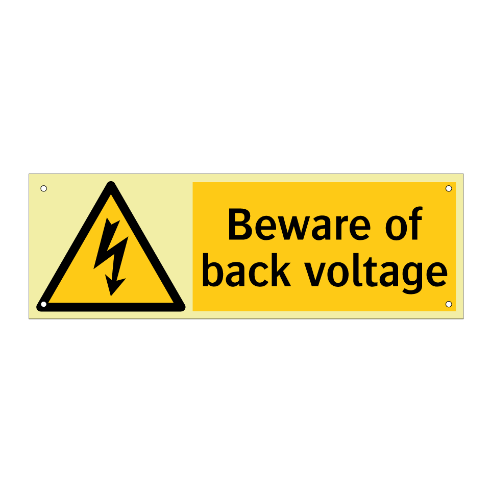 Beware of back voltage