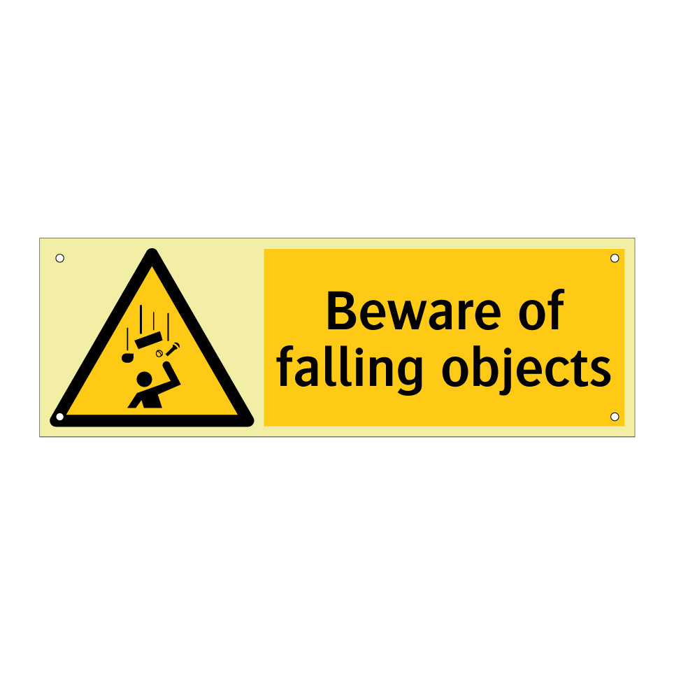 Beware of falling objects