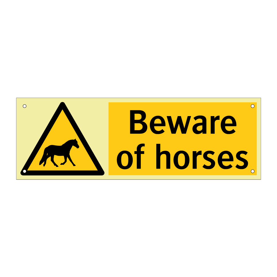 Beware of horses