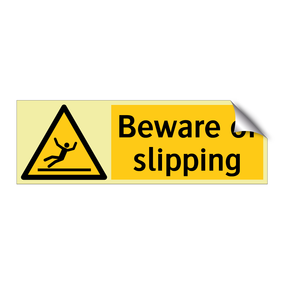 Beware of slipping