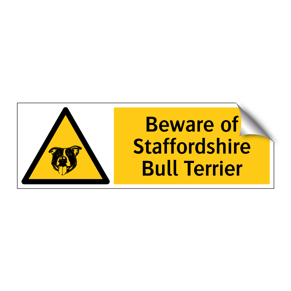 Beware of Staffordshire Bull Terrier