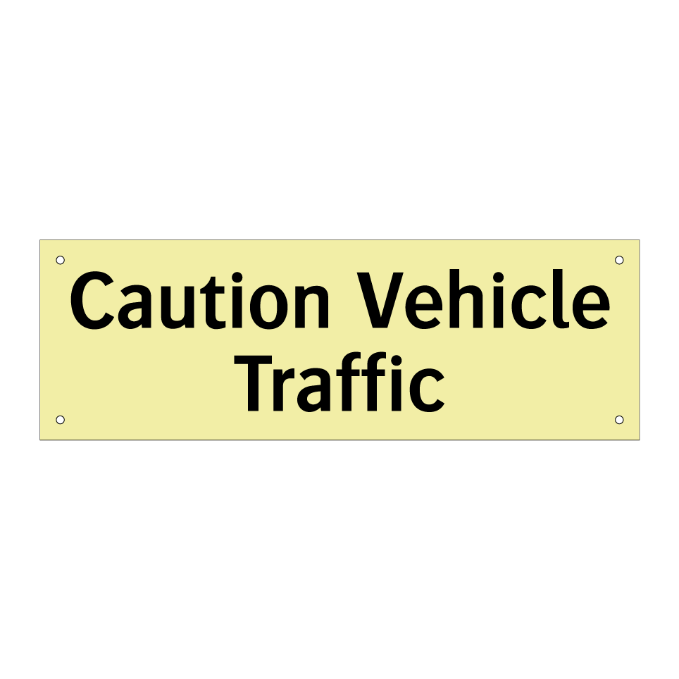 Caution Vehicle Traffic