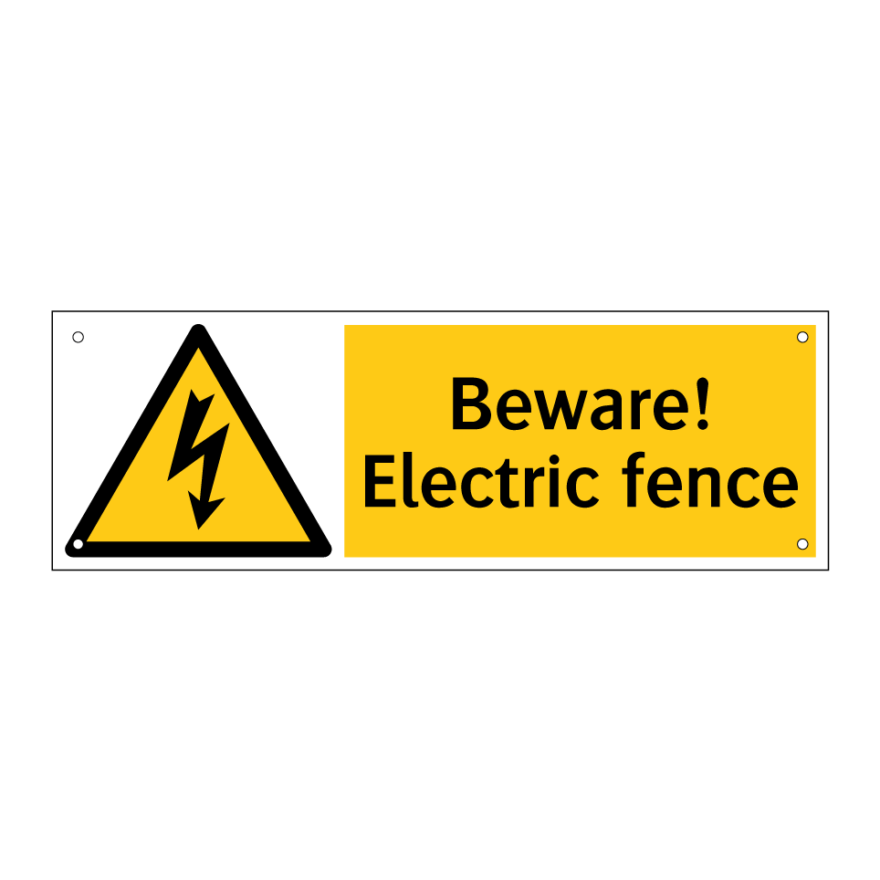 Beware! Electric fence