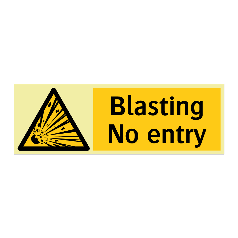 Blasting No entry