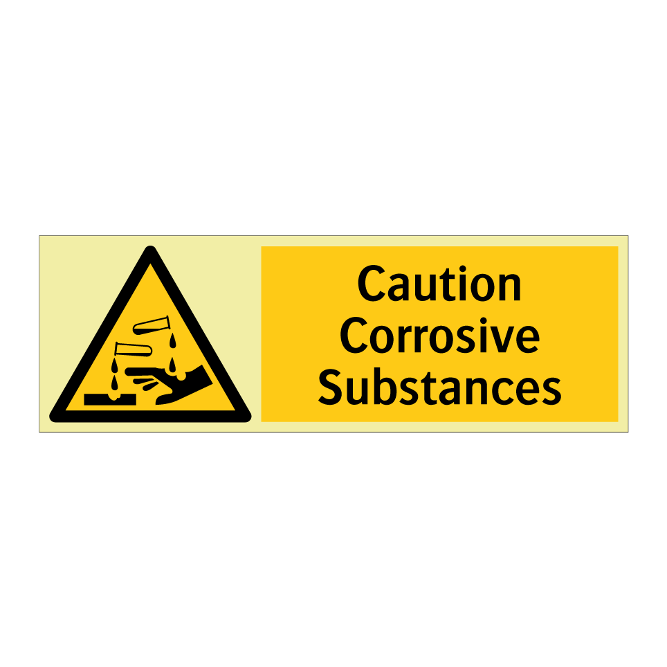 Caution Corrosive Substances