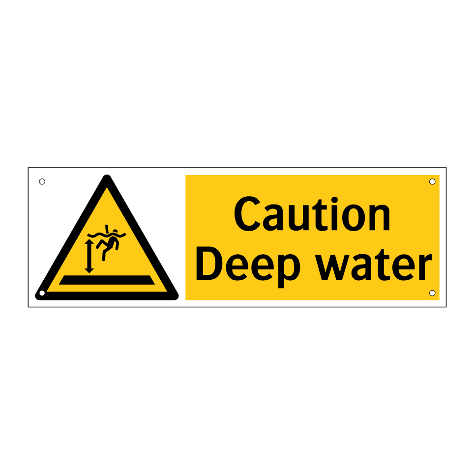 Caution Deep water