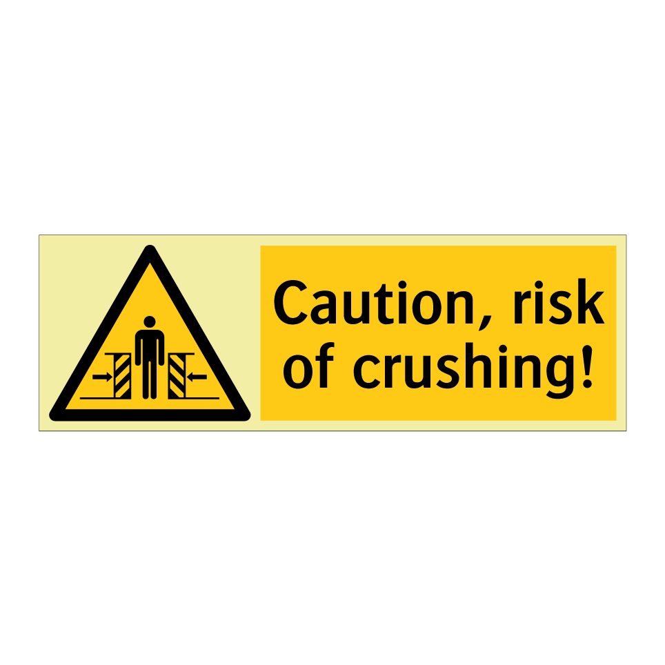 Caution, risk of crushing!