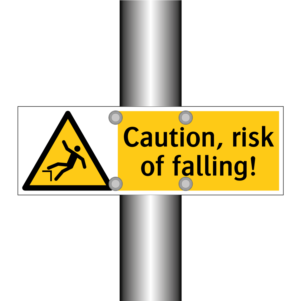 Caution, risk of falling!