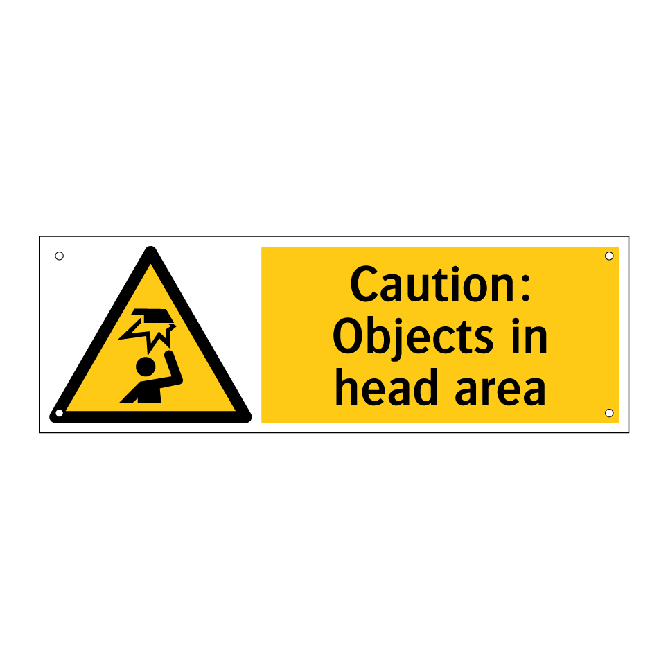 Caution: Objects in head area