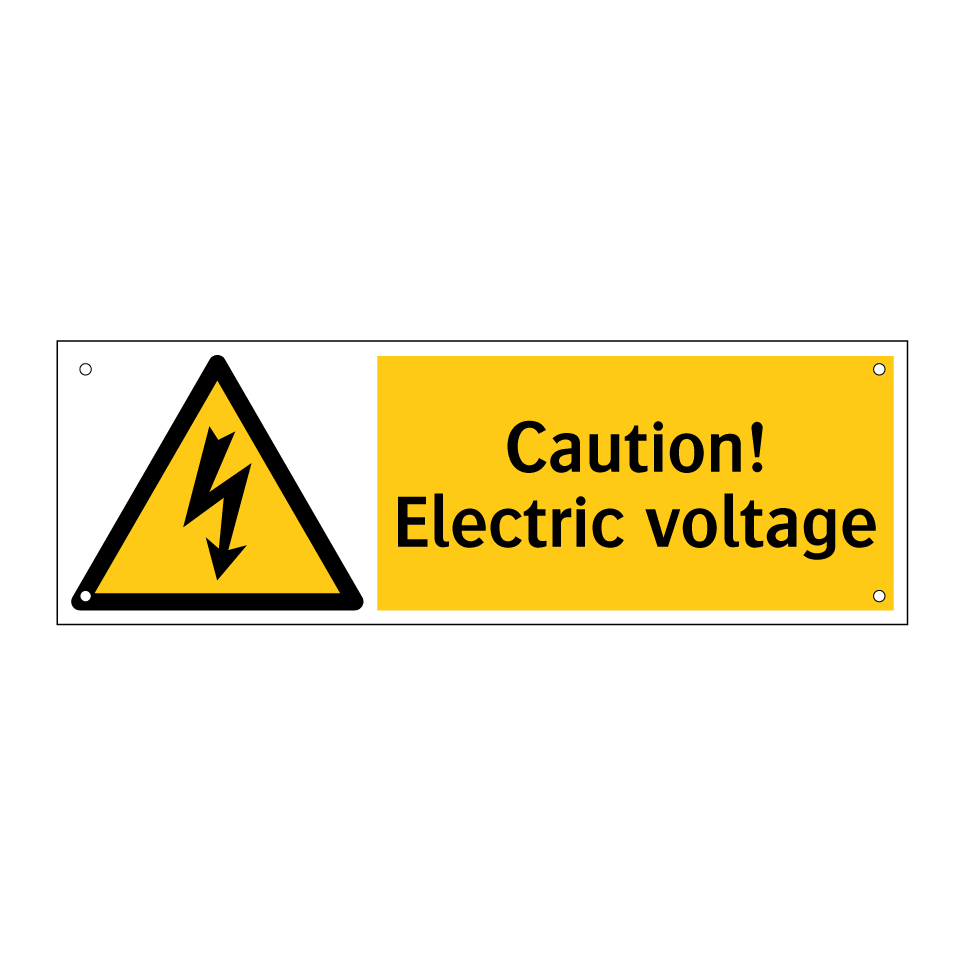 Caution! Electric voltage