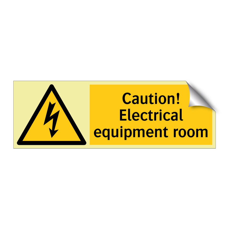 Caution! Electrical equipment room
