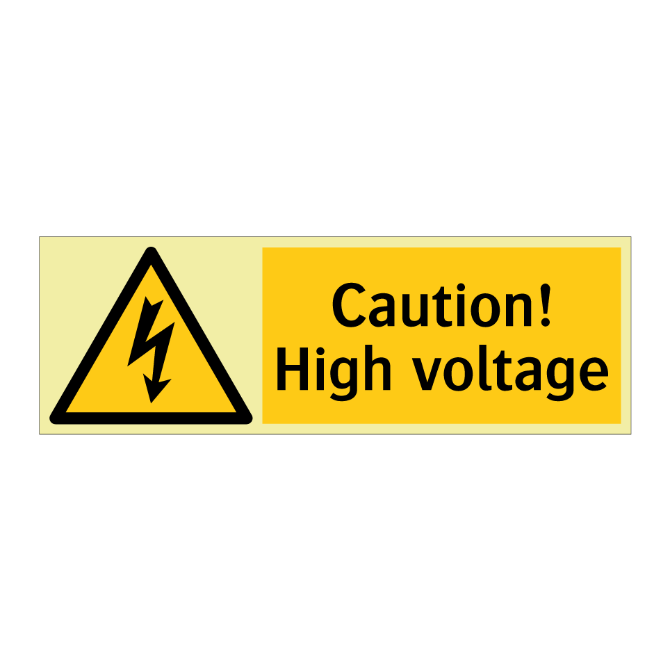 Caution! High voltage