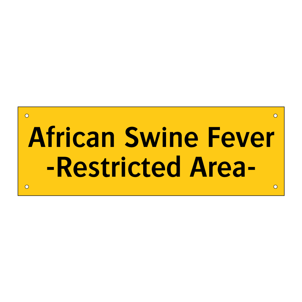 African Swine Fever -Restricted Area-