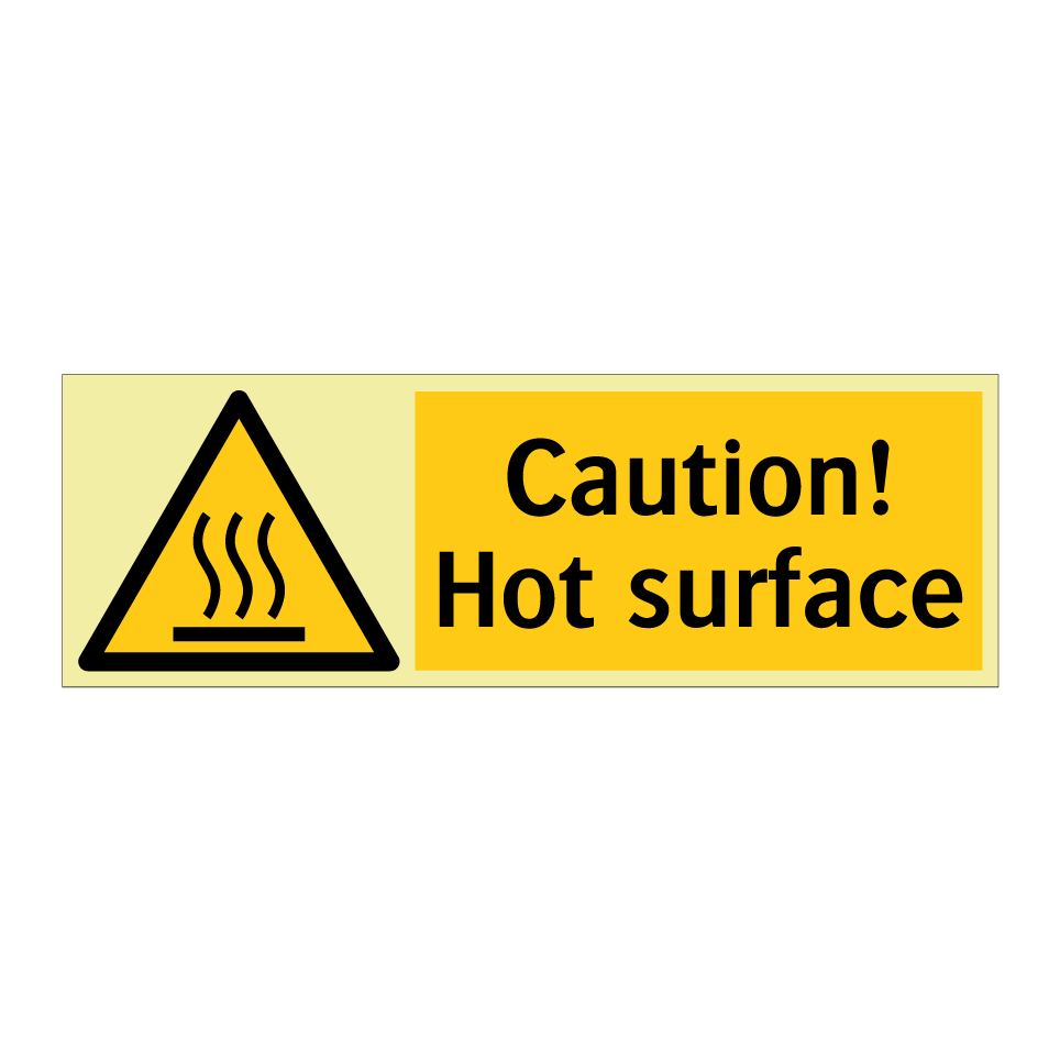 Caution! Hot surface