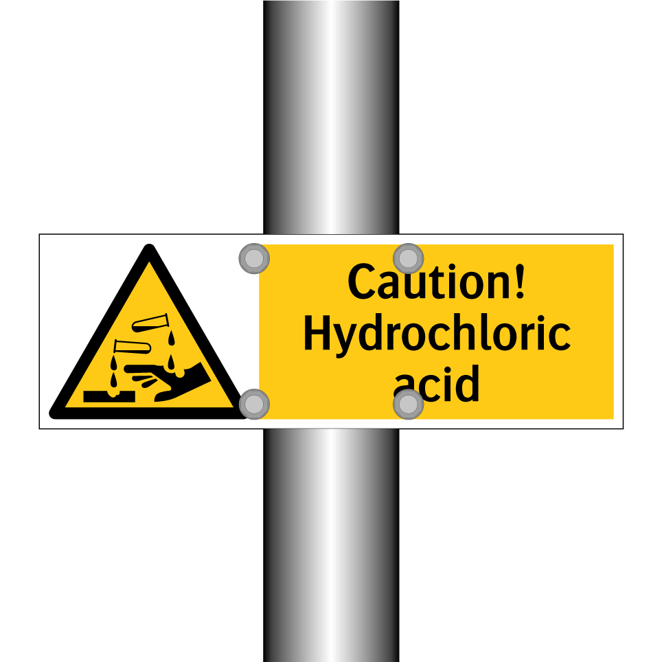 Caution! Hydrochloric acid