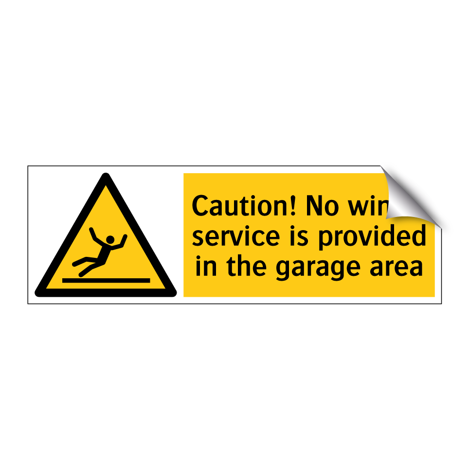Caution! No winter service is provided in the garage area